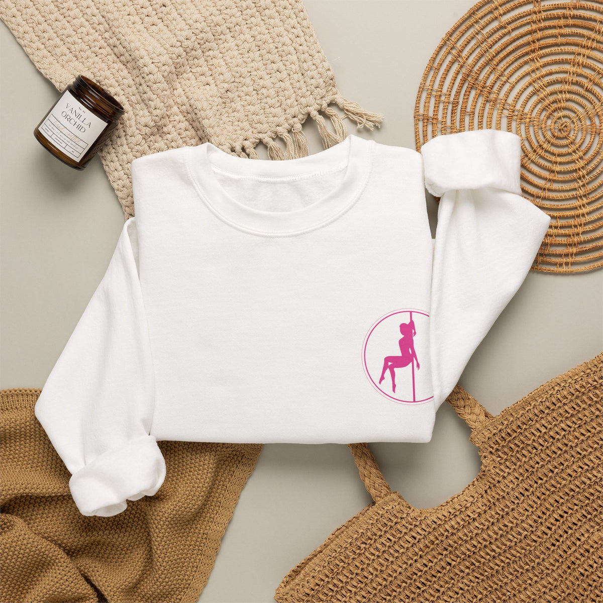 Pole Studio Crewneck Sweatshirt – "Kylie J Pole Studio" Logo